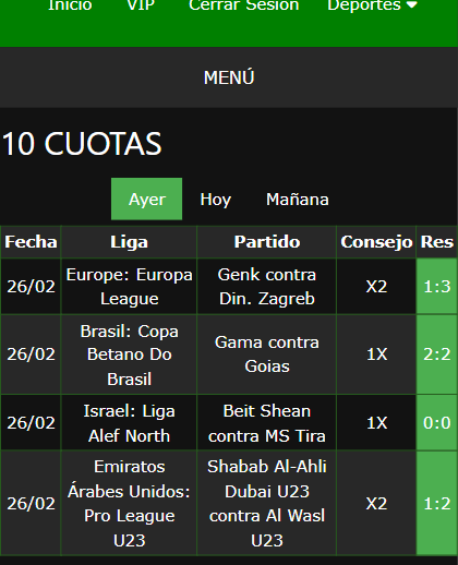 boletas de apuestas ganadoras